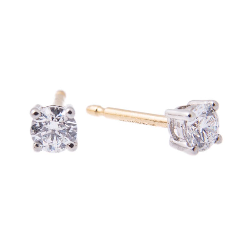 18ct Yellow Gold Diamond Stud Earrings Hancocks Jewellers
