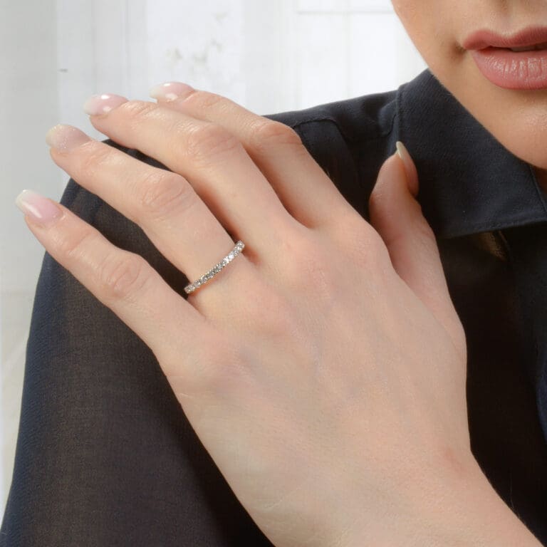 Cog Set Brilliant Cut Diamond Wedding Ring Hancocks Jewellers