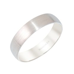 gents brushed textured platinum wedding ring
