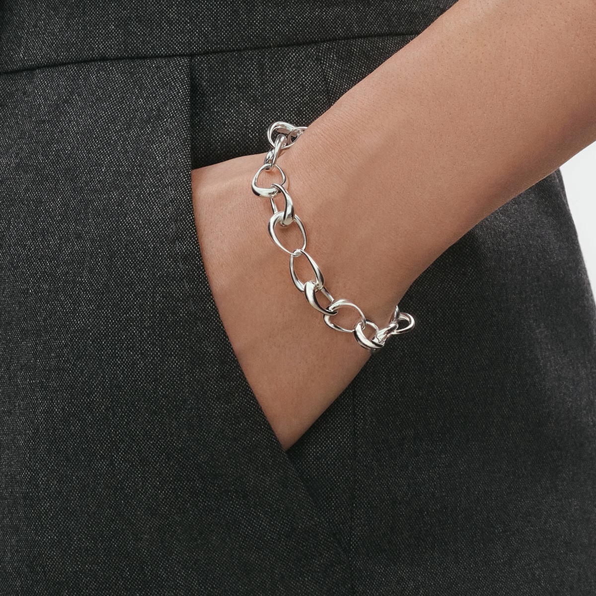 Georg Jensen Offspring silver multi-linked bracelet - Image 2