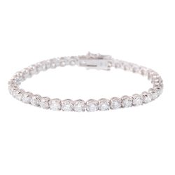 white gold diamond line bracelet