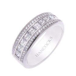 Platinum Ladies 1.40ct Diamond Set Wedding Ring