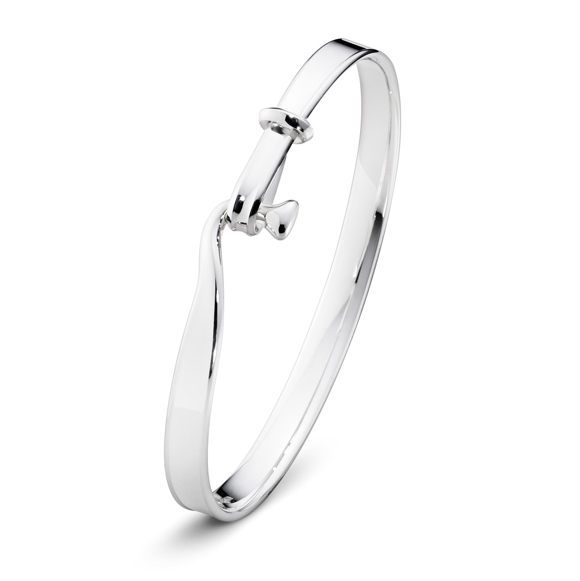 Georg Jensen gents sterling silver Torun bangle