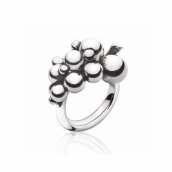 Georg Jensen small silver Moonlight Grapes ring