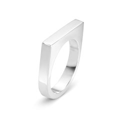 Silver Georg Jensen Aria Slim Ring 593B