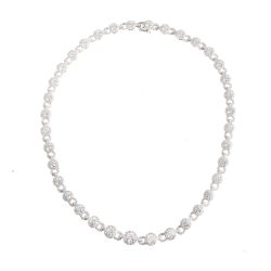 18ct White Gold Diamond Necklet