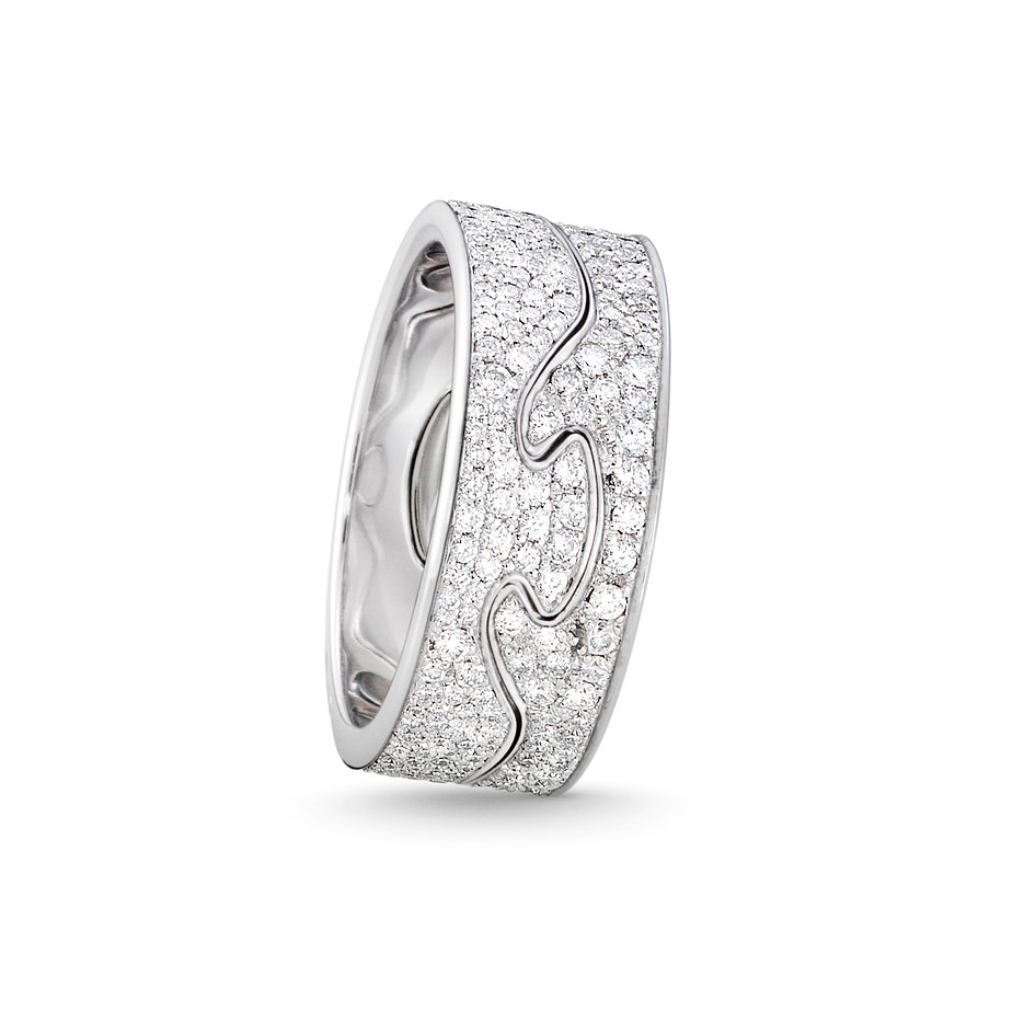 Fusion 2 Piece Pave Diamond Ring