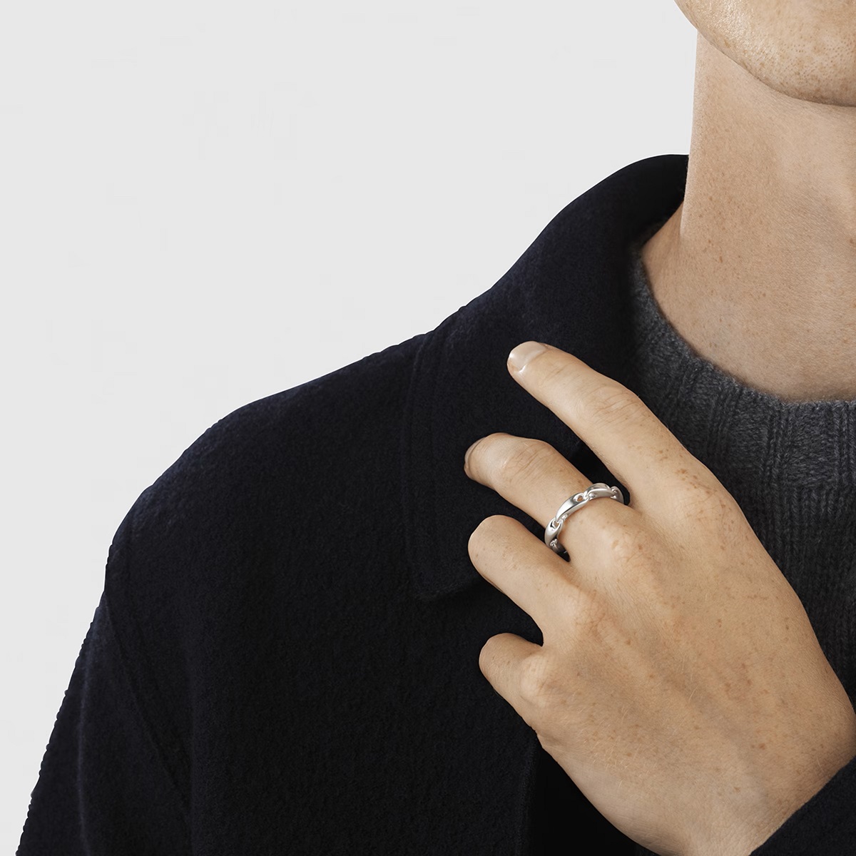 Reflect Silver Georg Jensen Ring - Image 3