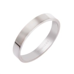 Platinum Flat Wedding Band