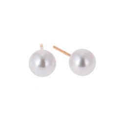 pearl stud earrings