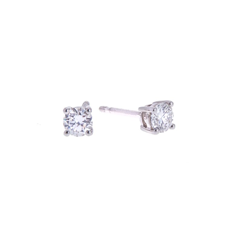 0.50ct Brilliant Cut Solitaire Diamond Earrings