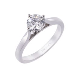 Round Brilliant Cut Diamond Single Stone Ring