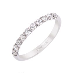 Platinum Claw Set Diamond Wedding Ring