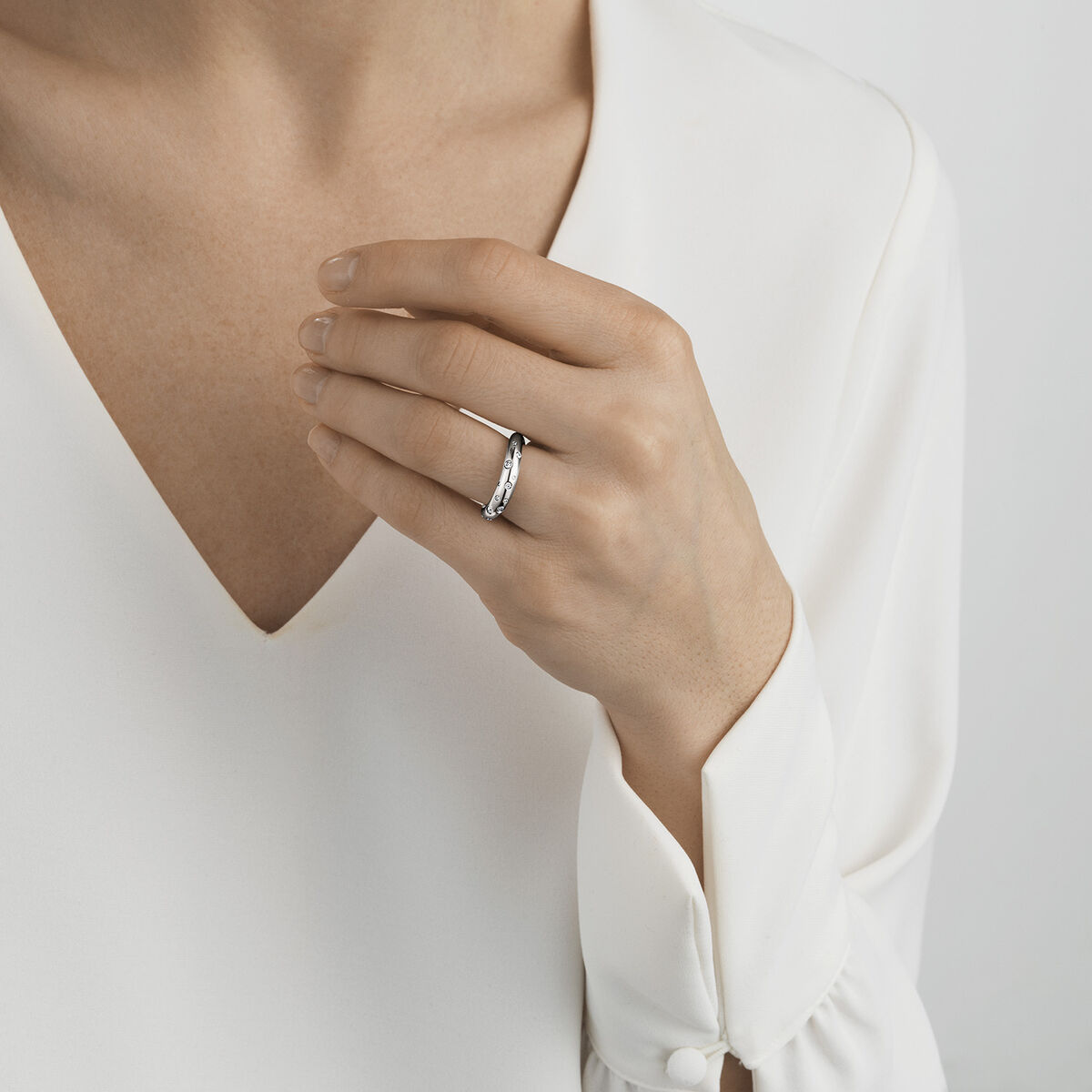 Georg Jensen Offspring diamond set ring - Image 2
