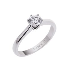 Diamond Single Stone Ring in Platinum