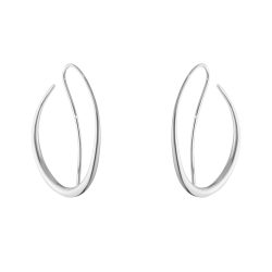 Georg Jensen Offspring sterling silver large earrings