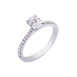 Oval Cut Diamond Solitaire Engagement Ring