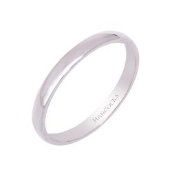platinum plain 2mm ladies wedding ring