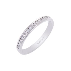 Ladies Fine Channel Set Wedding Ring in Platinum