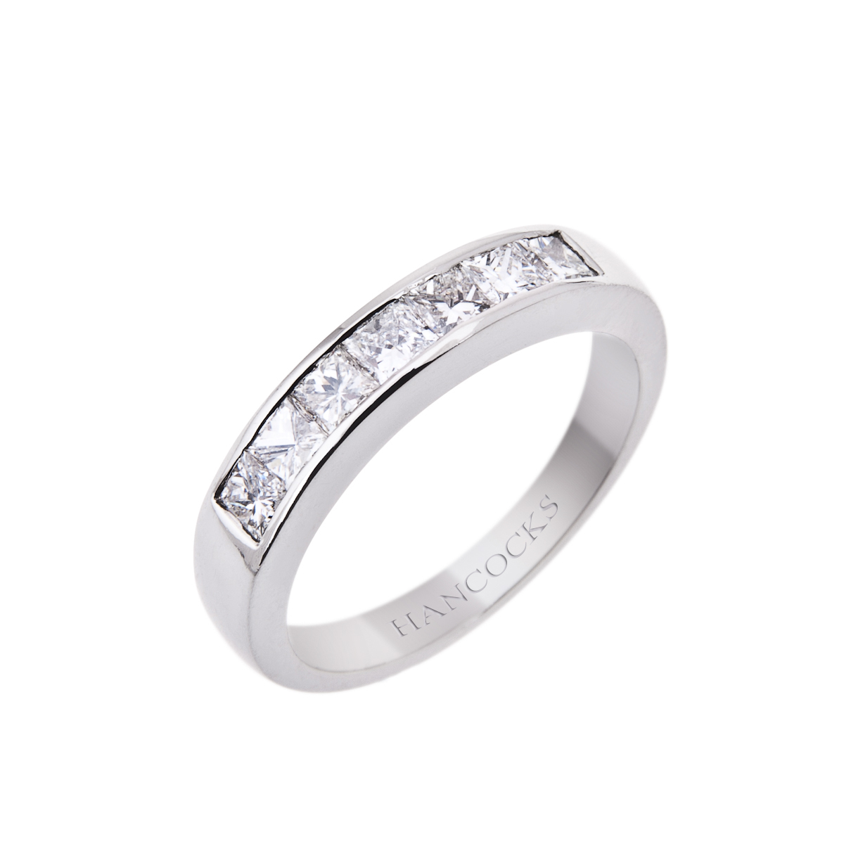 Channel Set Princess Cut Diamond 7 Stone Ring Hancocks Jewellers