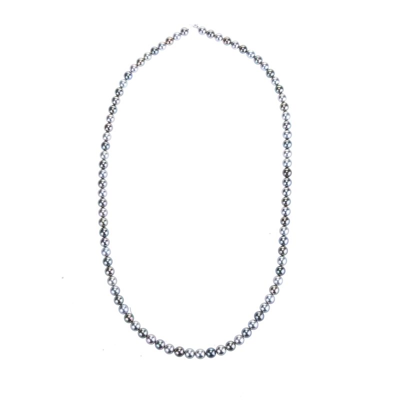 Unique Opera Length Tahitian Pearl Necklace - Image 2