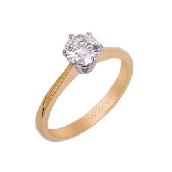 Brilliant Cut Diamond Ring in 18ct Yellow Gold