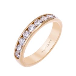 Yellow Gold Brilliant Cut Diamond Band