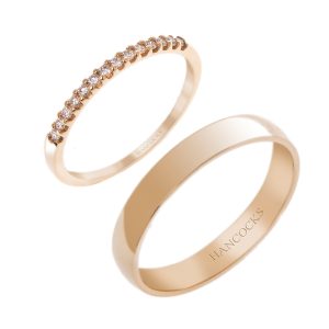 matching his and hers wedding rings