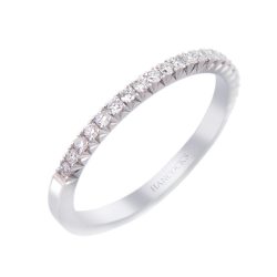 diamond set wedding ring in platinum