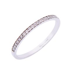 Platinum Ladies Diamond Set Wedding Band