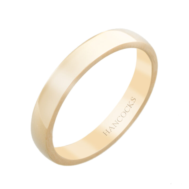 3mm ladies yellow gold wedding ring