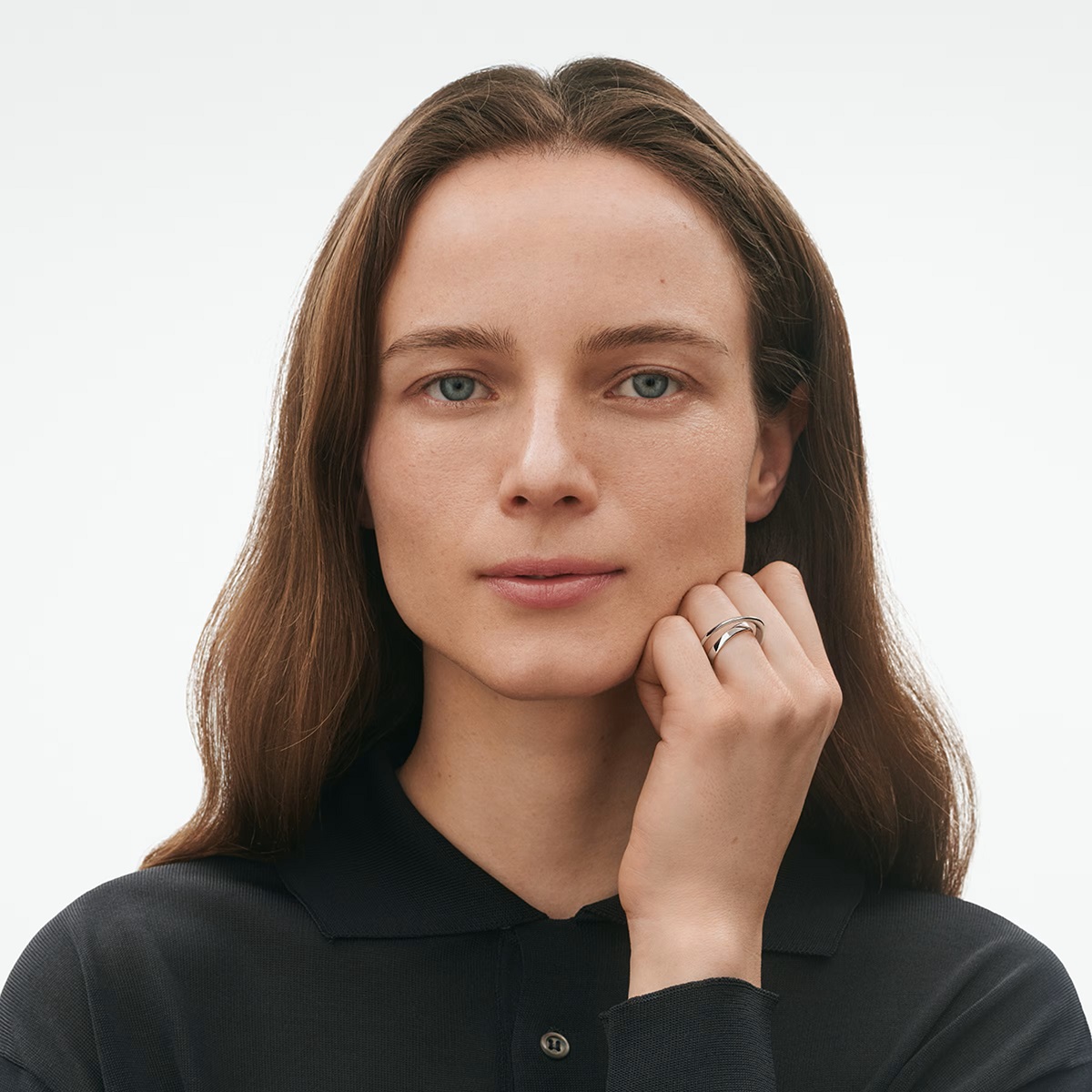 Georg Jensen sterling silver open Mobius Ring - Image 2