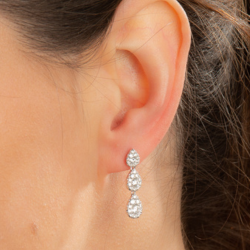 White Gold Earrings