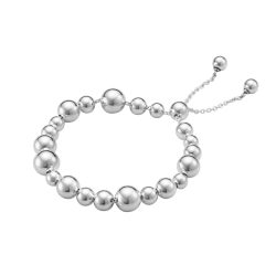 silver Moonlight Grapes drawstring bracelet