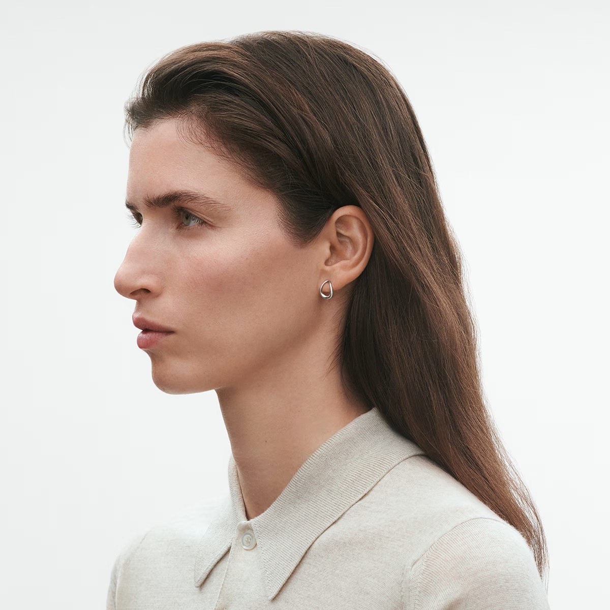 Georg Jensen Offspring silver stud earrings - Image 3