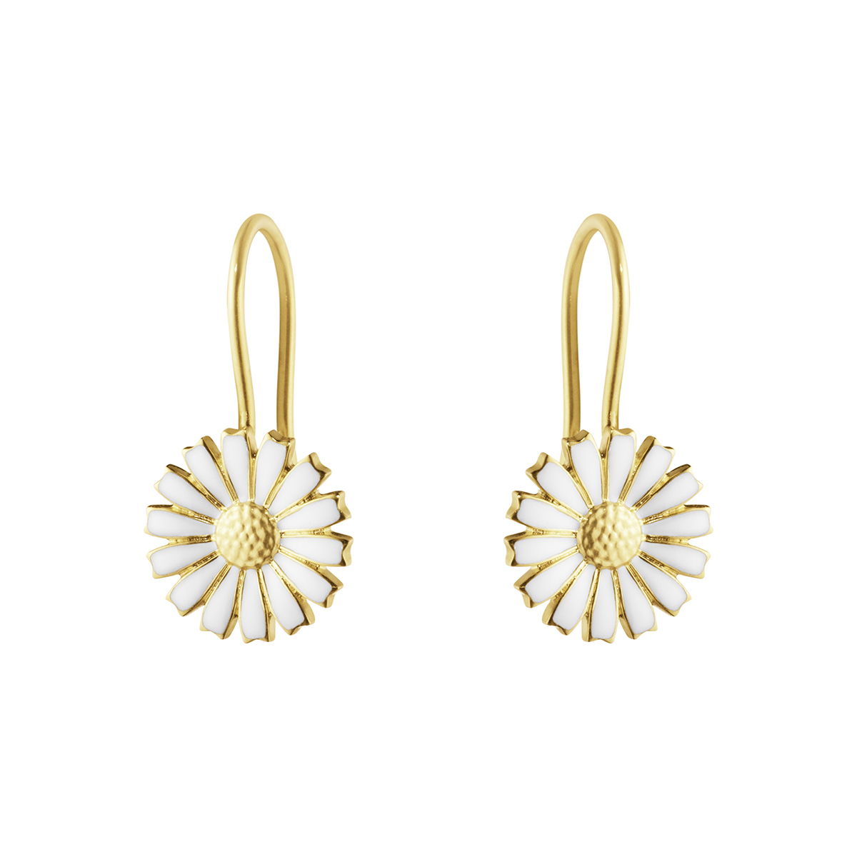 Georg Jensen silver and gold plated Daisy earhooks