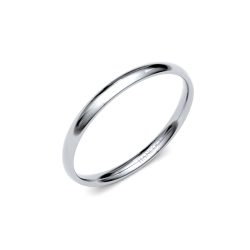 platinum 2mm ladies wedding ring