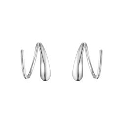 silver Mercy Georg Jensen Swirl earrings