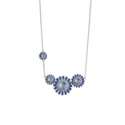 blue emeamal Daisy pendant