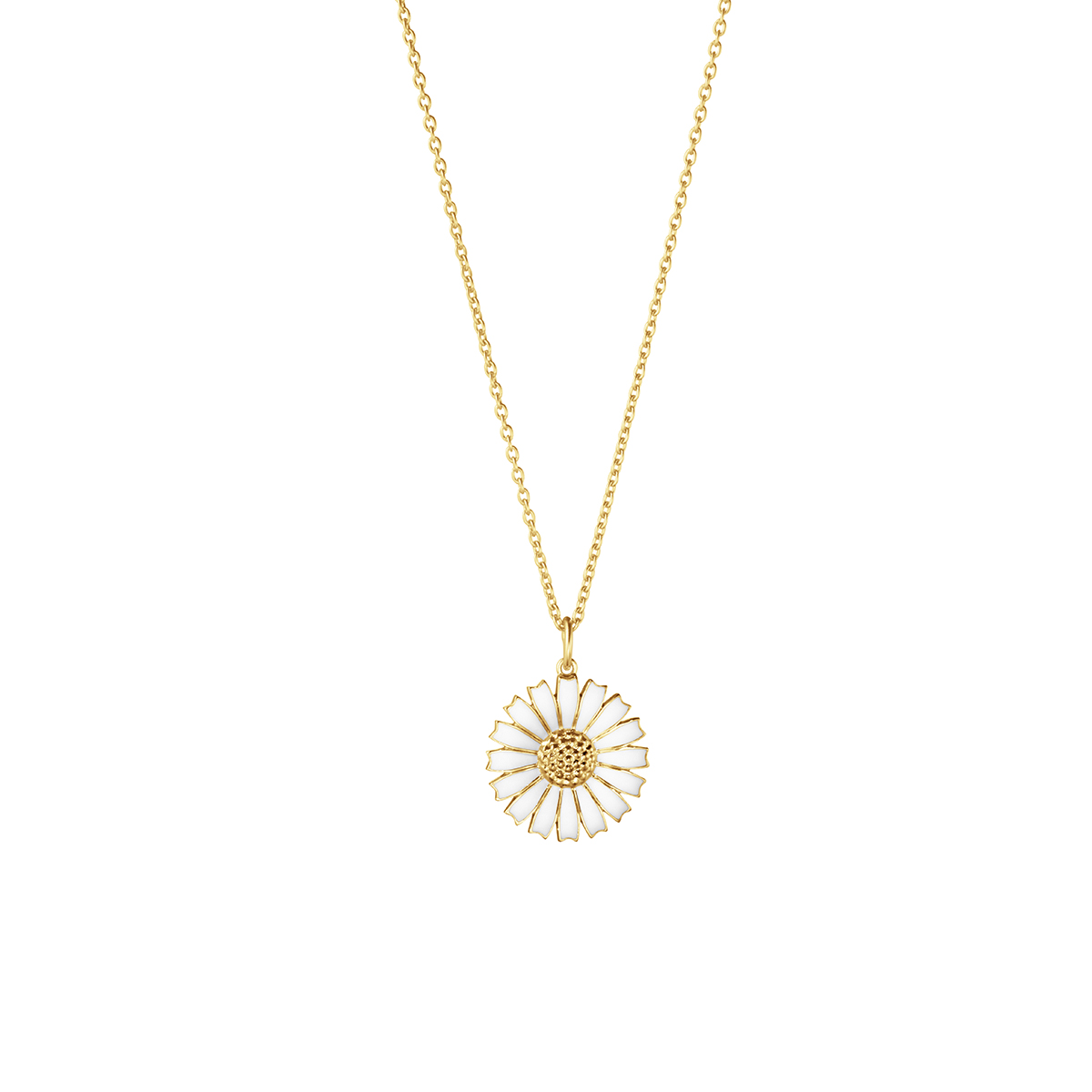gold plated silver Georg Jensen Daisy pendant