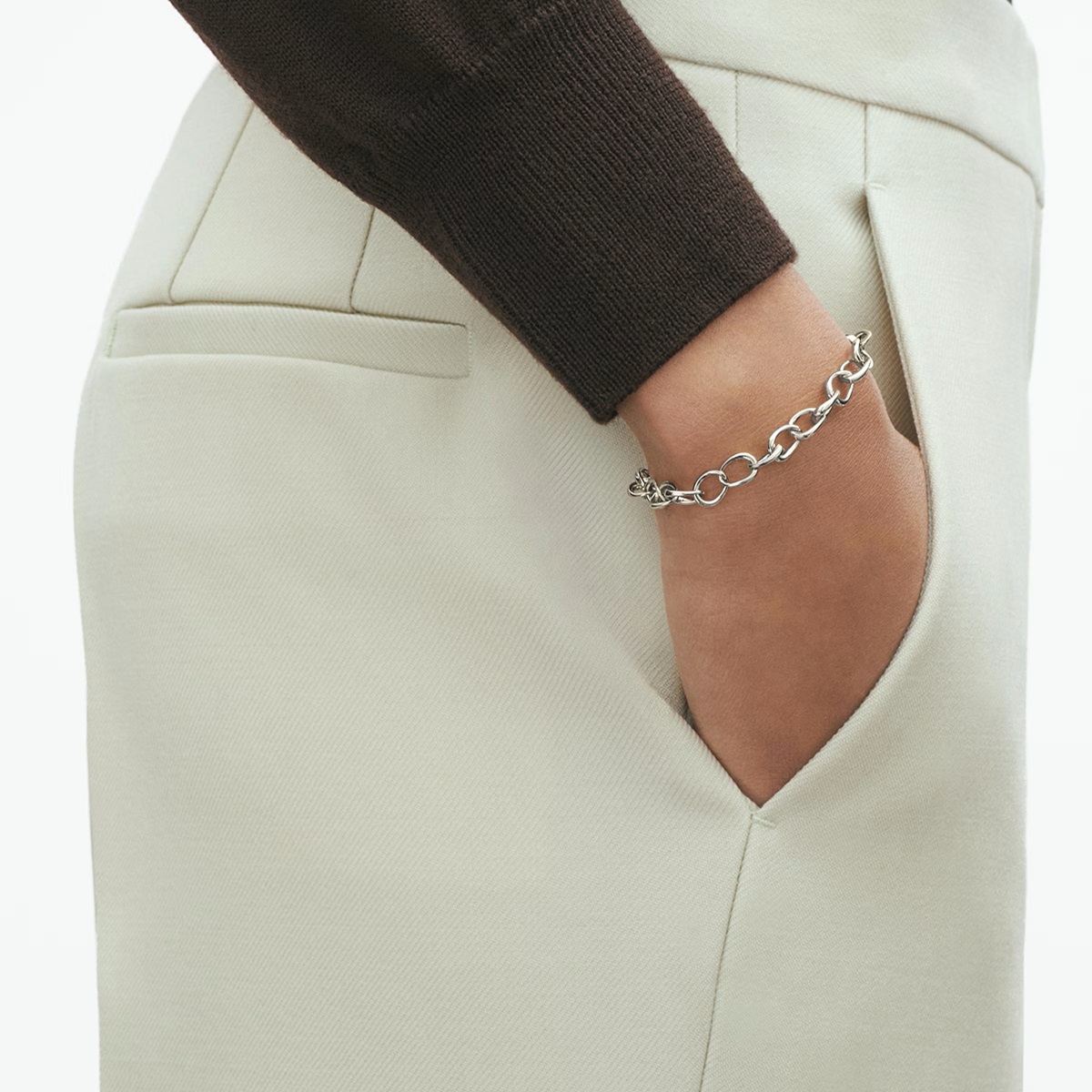 Offspring Silver Linked Bracelet - Image 3