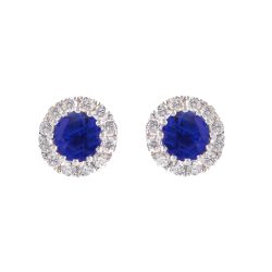 sapphire and diamond earrings