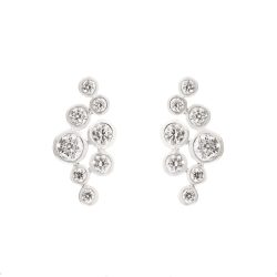 white gold diamond earrings