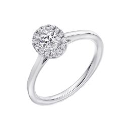 oval cut diamond cluster ring