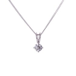 0.30ct Brilliant Cut Diamond Pendant in Platinum
