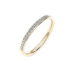 yellow gold princess cut diamond wedding ring