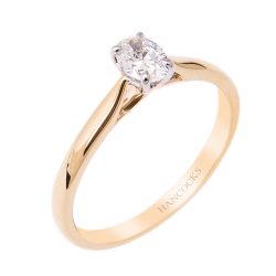 oval diamond single stone ring