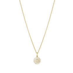 Daisy 2025 pendant in silver with gilt and diamonds
