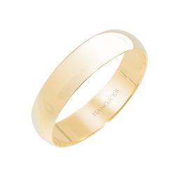 5mm gents 18ct yellow gold wedding ring
