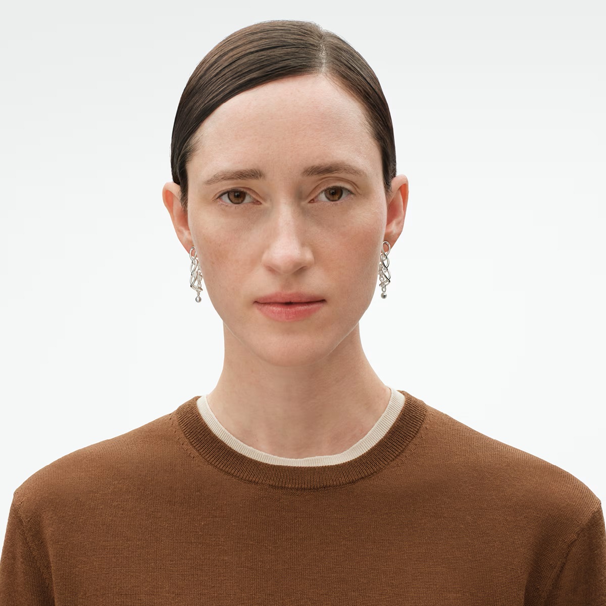 Weft Silver Earrings Georg Jensen - Image 3